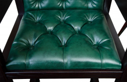 Кресло бильярдное из ясеня (мягкое сиденье + мягкая спинка, цвет махагон)- фото7