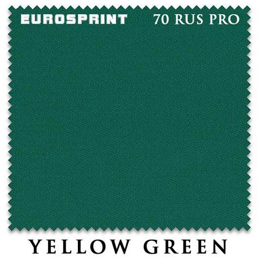 Сукно бильярдное EUROSPRINT 70, 198 см., Yellow Green (цена за 1 кв.м) - фото